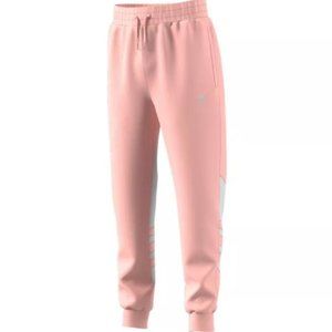 Adidas Big Girls Trefoil Joggers Sweatpants Pastel Pink Size Small NWT